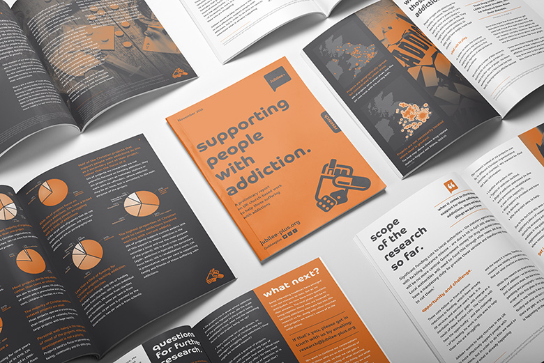 Church Booklet Design and Print: Jubilee+ – Addiction Network