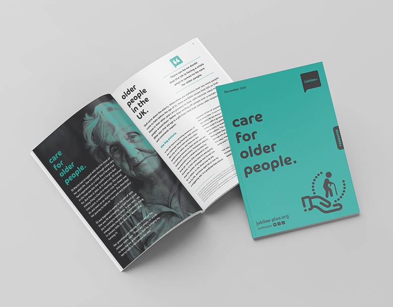 Church Booklet Design and Print: Jubilee+ – Care For Older People